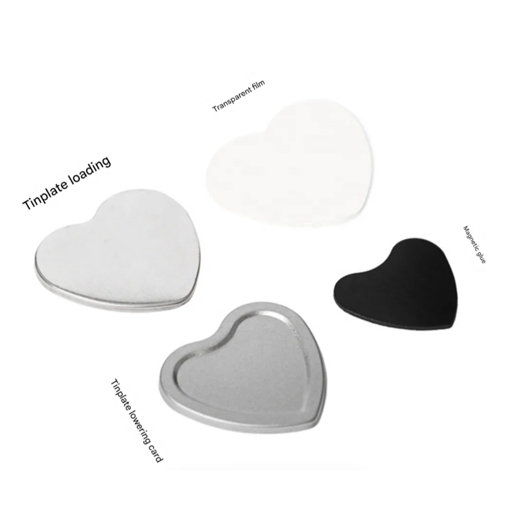 

DIY Button Pin Badge Press Portable Heart Shape Manual Badge Maker