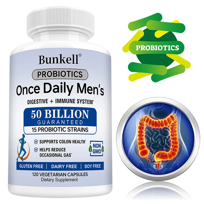 

Высокоэффективные капсулы с пребиотиками и пробиотиками (50 миллиардов КОЕ) - 36 штаммов с пищеварительными ферментами, для баланса кишечника и поддержки иммунитета, веганские