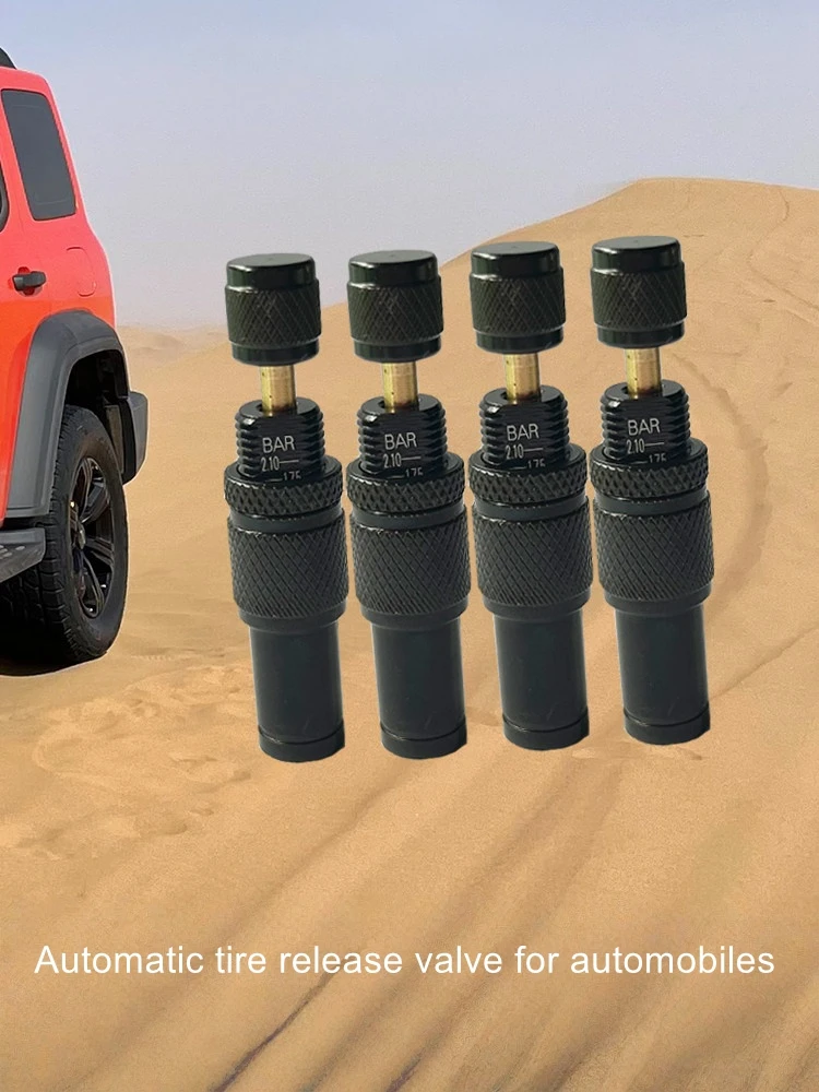 

Auto tire automatic release valve for desert off-road special quick release tire pressure reduction and self stop