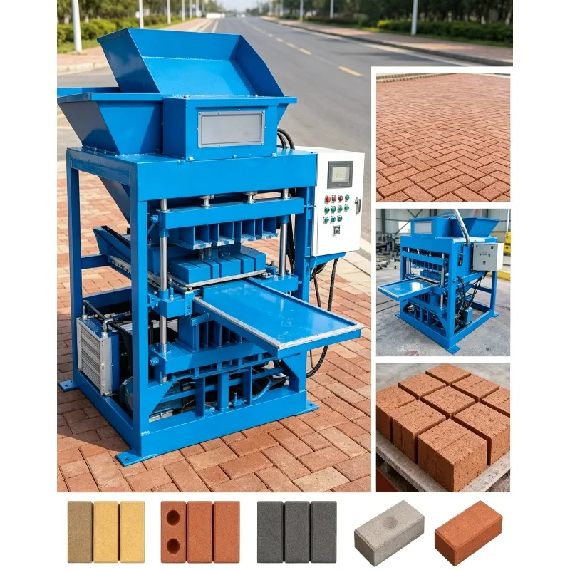 Fully Automatic Concrete Machine Cement Block Brick Making Machine Hollow Mobile Brick Making Machinery Brick Plant for Sale
