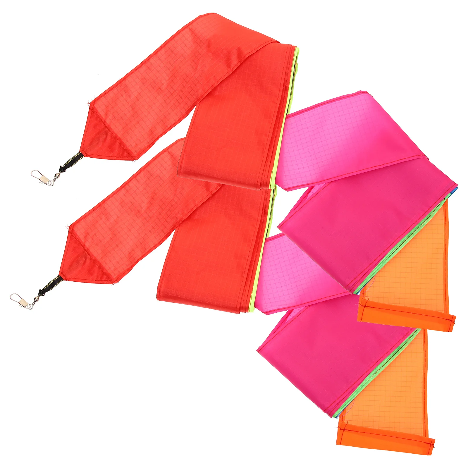 

2pcs Tail Rainbow Streamer For Kite Flying Outdoor Activities Kids Garden Park Bright Fabric Ribbon Lightweight Durable Kite