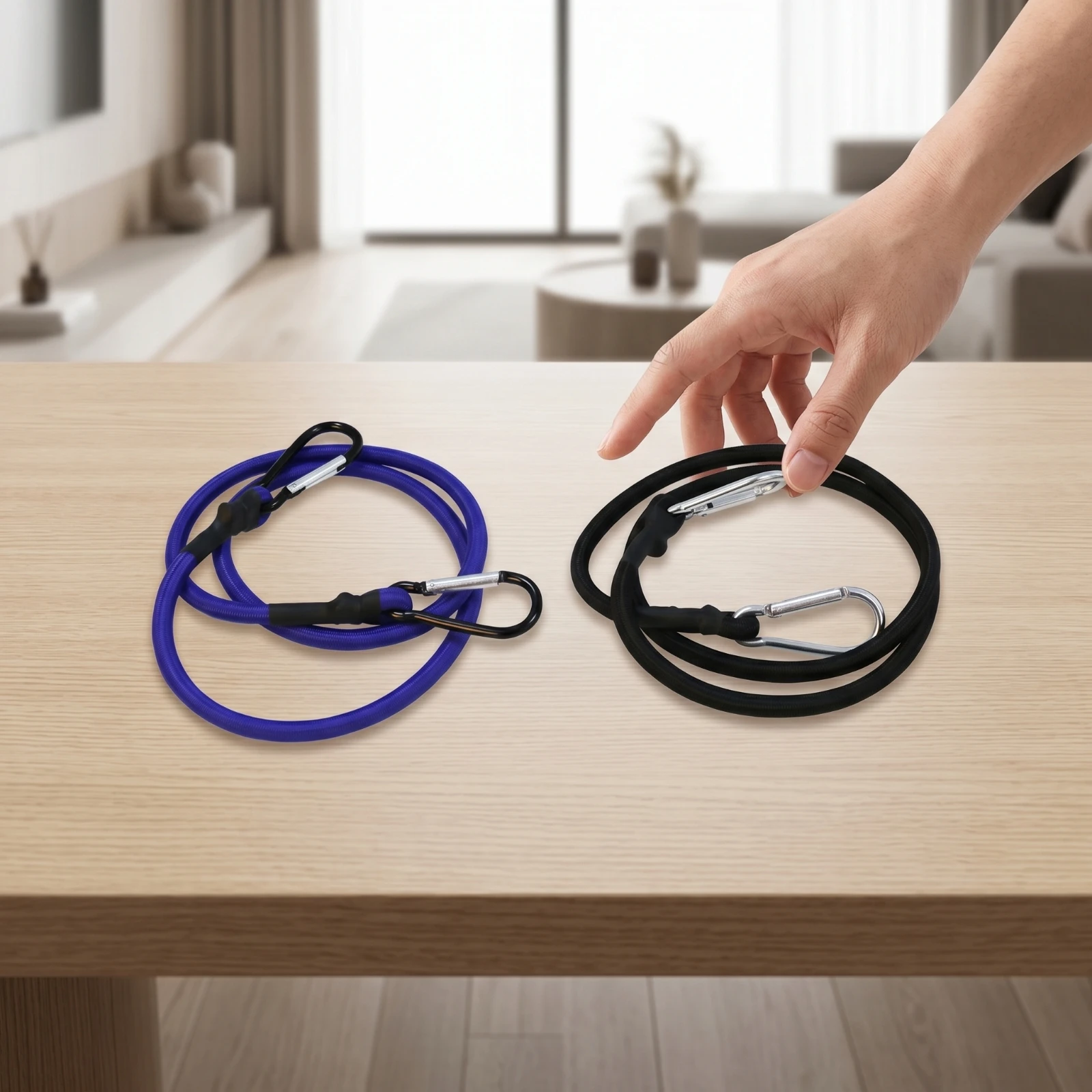 Coiled Tether Rope Heavy Duty Securing Strap Snap Hook Cord for Marine Gear for Boat Kayak Paddle Use - view 6