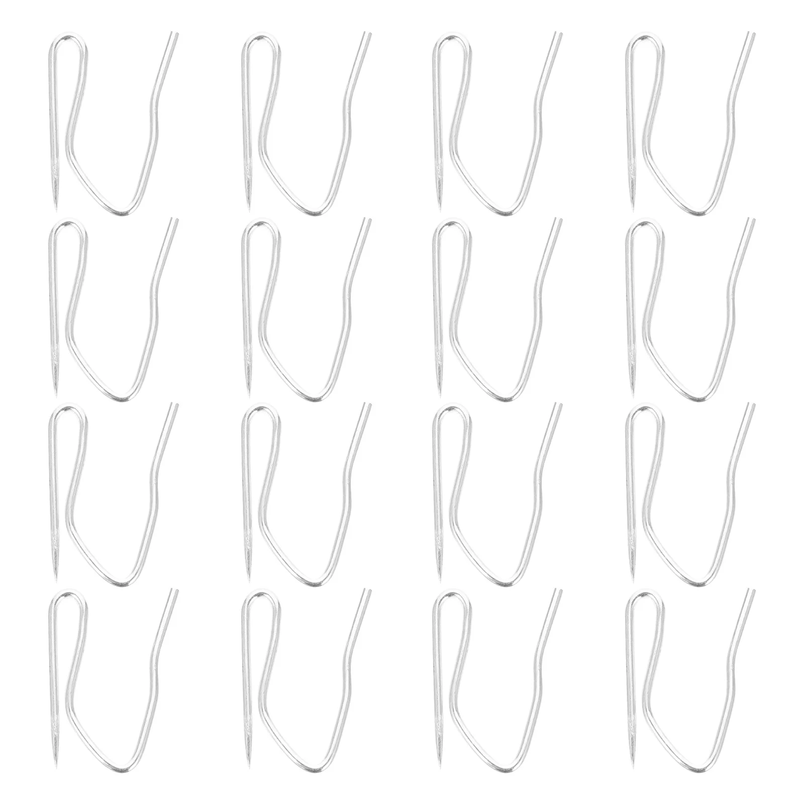 

500Pcs Metal Curtain Hooks Iron Pin Clips for Vertical Blinds Pleated Drapes Multi Purpose Fastener Home Decor