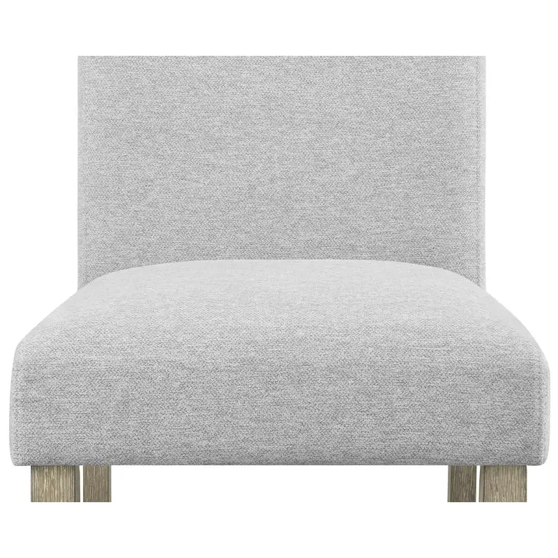 Contemporary 6-Piece Dining Set with White Genuine Marble Rectangular Table, Full Back Upholstered Chairs, Beige & Gray Bench,