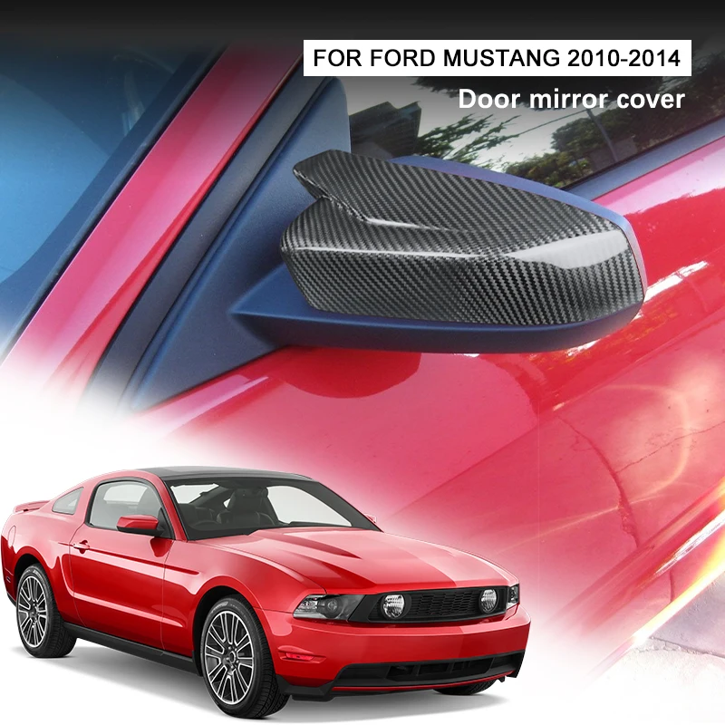 

Dry Carbon Fiber Mirror Cover Accessories for Ford Mustang 2010 - 2014 2011 2012 2013 Car Door Exterior Accessories