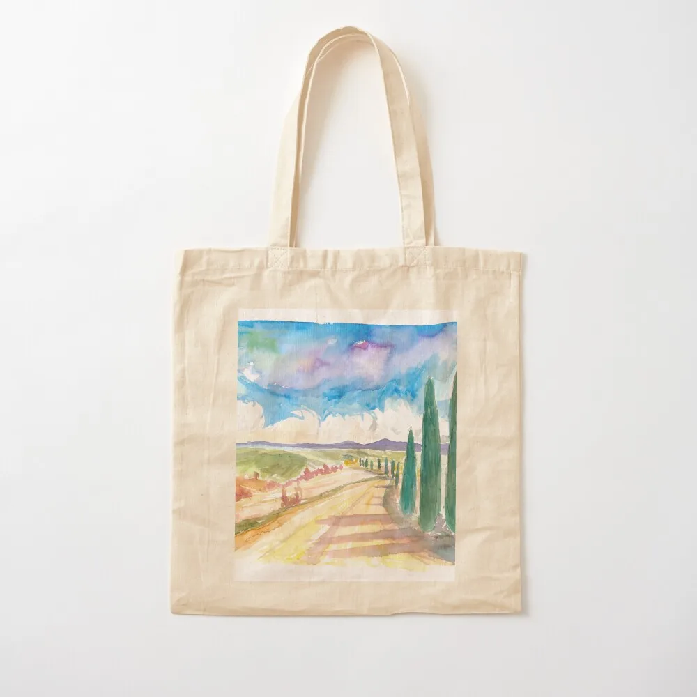 

Rustic Tuscany Roads to Wineries and Country Manors Tote Bag bag luxury women Big bag Canvas Tote