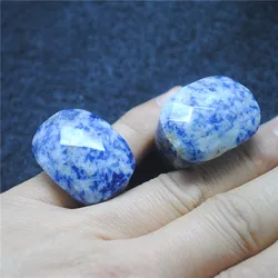 1Pc Mode Heren Ringen Gat 16Mm Diameter Natuur Edelsteen Sodalite Carneool Geel Jade Groen Aventurine Rode Steen
