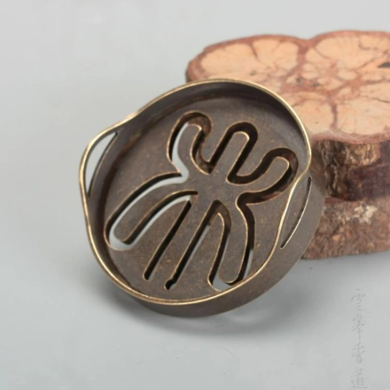 Chinese Style Binaural Incense Mold Pure Copper Boutique Imitation Antique/Incense Art Tools Beginner's Household Office Hotel