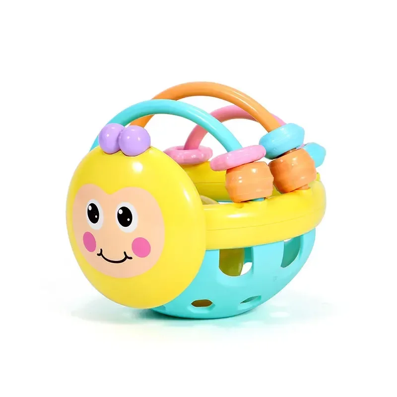 1Pc 10cm Baby Toy Catch Ball Bendy Baby Walker Rattles Develop Intelligence Ball 0-12 Months Plastic Bell Rattle Doll