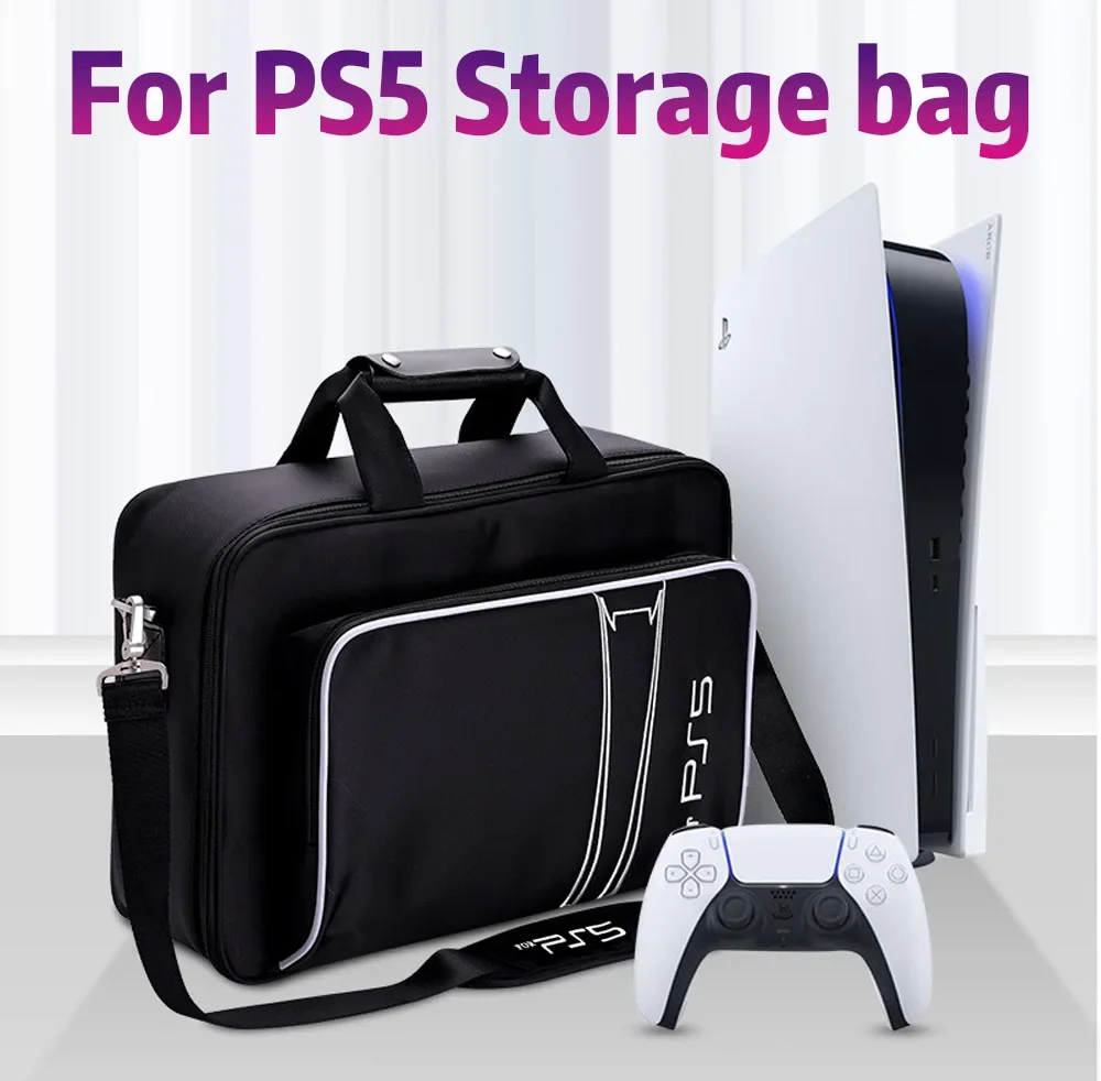 

For PS5 Protective Case Bag For PS5 Travel Case for PS5 Disc/Digital Edition Console, Controllers, Game Cards, Headset