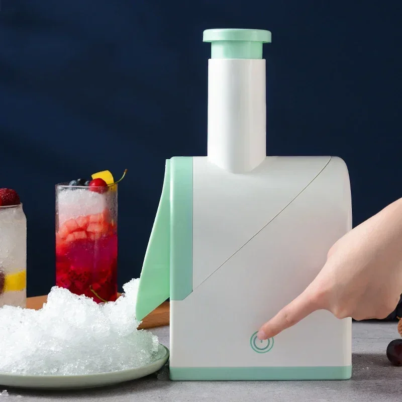 Ice Crusher usb chargeable Portable Ice slush Maker home Snow Cone Smoothie Ice Block Making Machine Ice Shaver