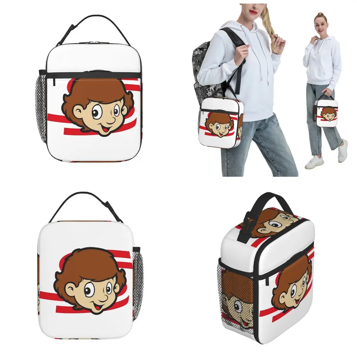 Bolsas de almuerzo aisladas Ayrton Senna Senninha, bolsa de comida de carreras, fiambreras térmicas reutilizables para viajes