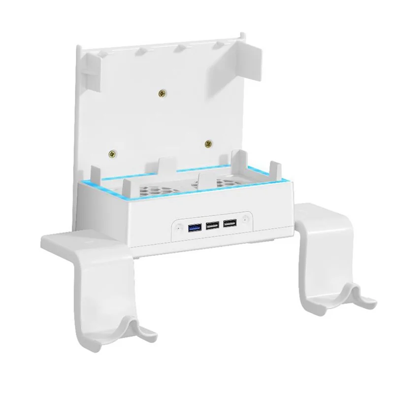 

FFYY-Game Handle Storage Cooling Base Wall Mounted 7 Lighting Modes S Vertical Stand