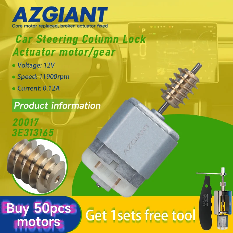 

AZGIANT Ignition Steering Column Lock motor 20017 Worm Tools for Jeep Compass Limited Renegade Cherokee 5 MK3