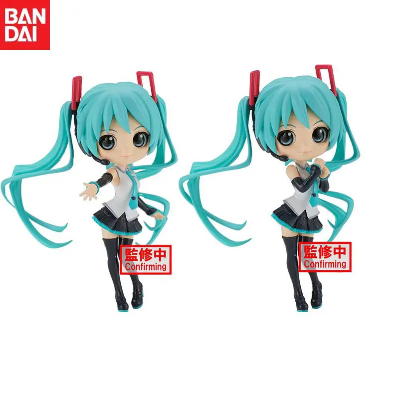 In Stock Bandai Original Q Posket Vocaloid Hatsune Miku V4 STYLE Action Figure Model Children's Gifts