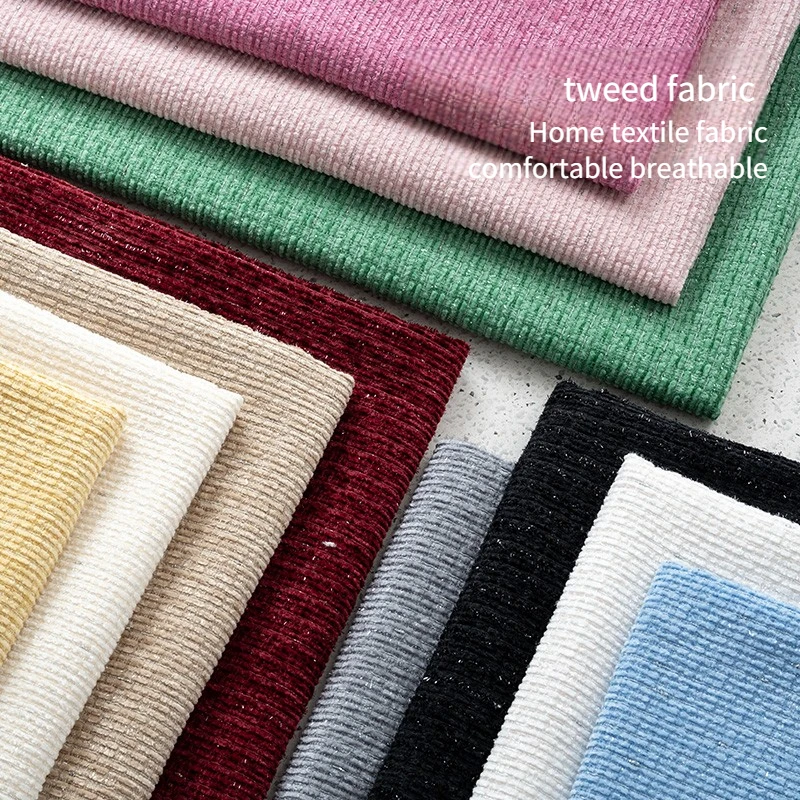 

Thick Tweed Fabric Per Meter for Textile Skirts Clothes Bouquet Packaging Diy Sewing Wearable Comfortable Soft Plain Cloth Khaki