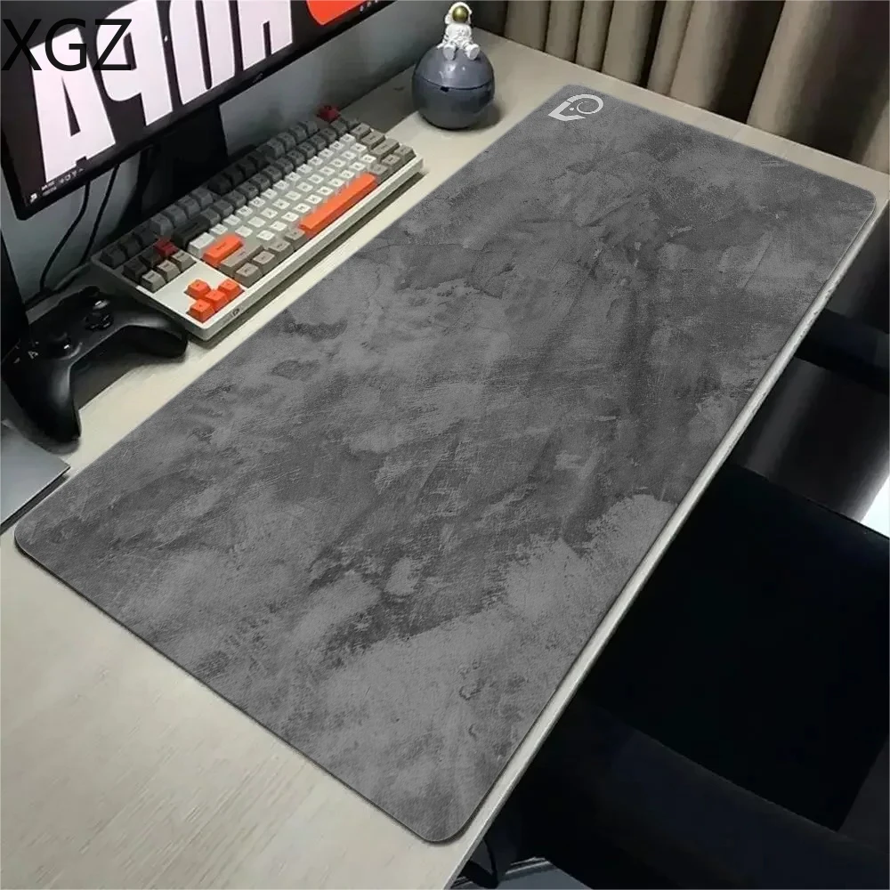 New 90X40cm high quality gray large non-slip mouse pad marble with logo keyboard accessories office computer settings desk mat