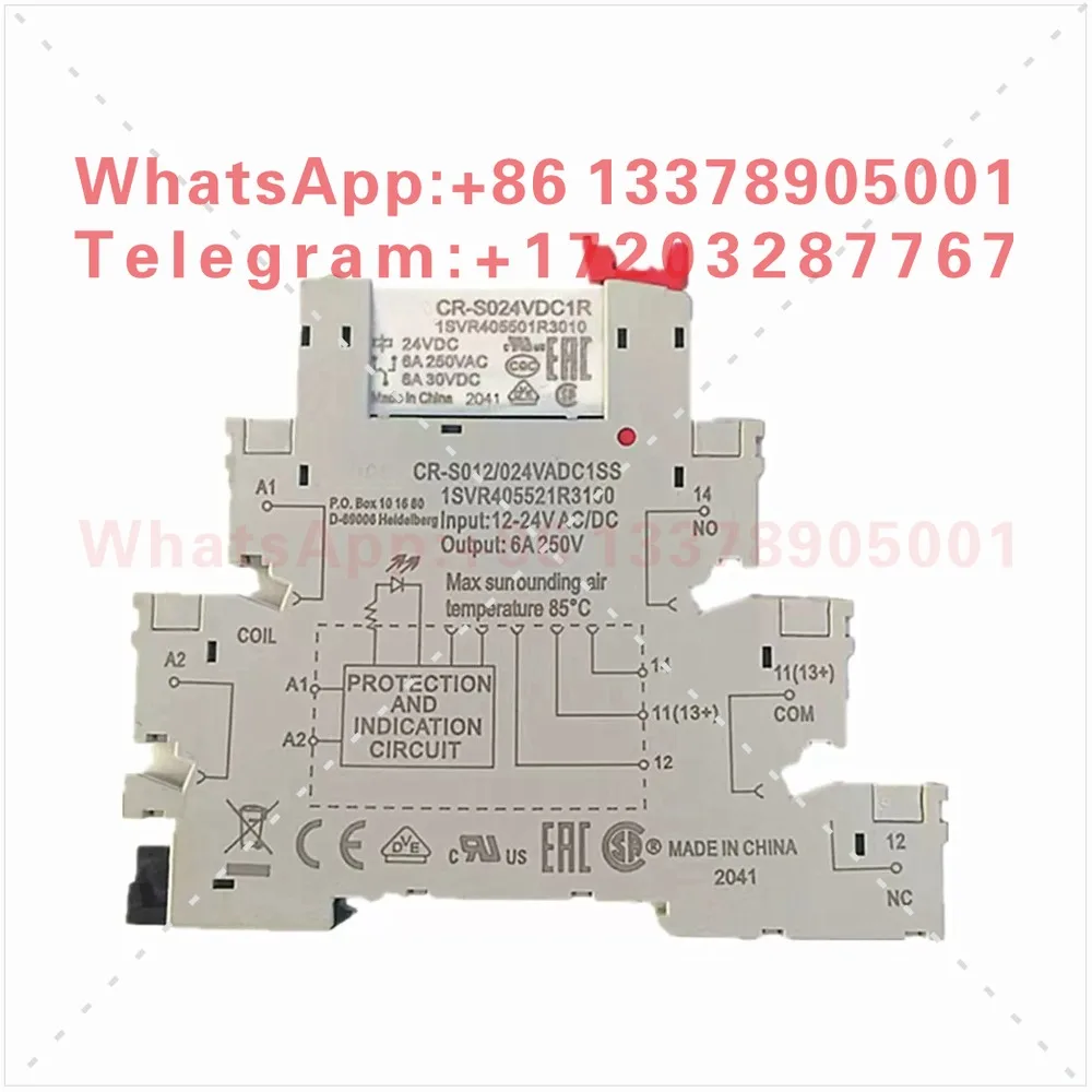 CR-S012/024VADC1SS 24VDC base, terminal type thin CR-S024VDC1R relay