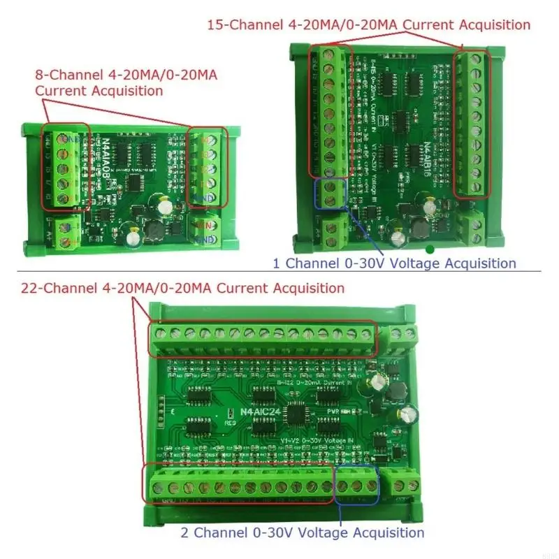 

6-8MA/10-30MA to RS485 Current Analog Input Collector Module MODBUS RTU for Thermocouple Industrial Automation 896C