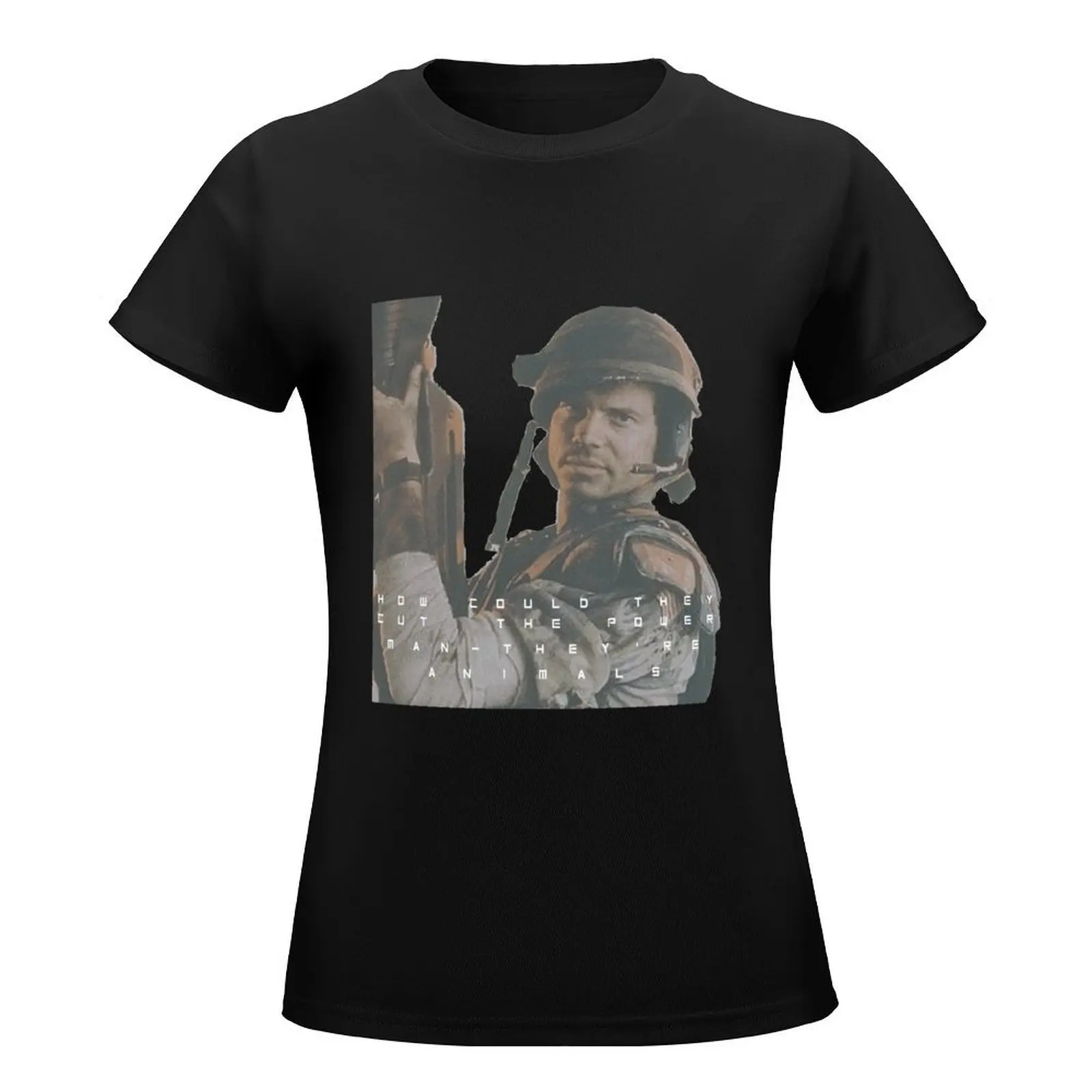 Bill Paxton - Hudson - Aliens T-Shirt tees lady clothes Blouse korean Women's clothes