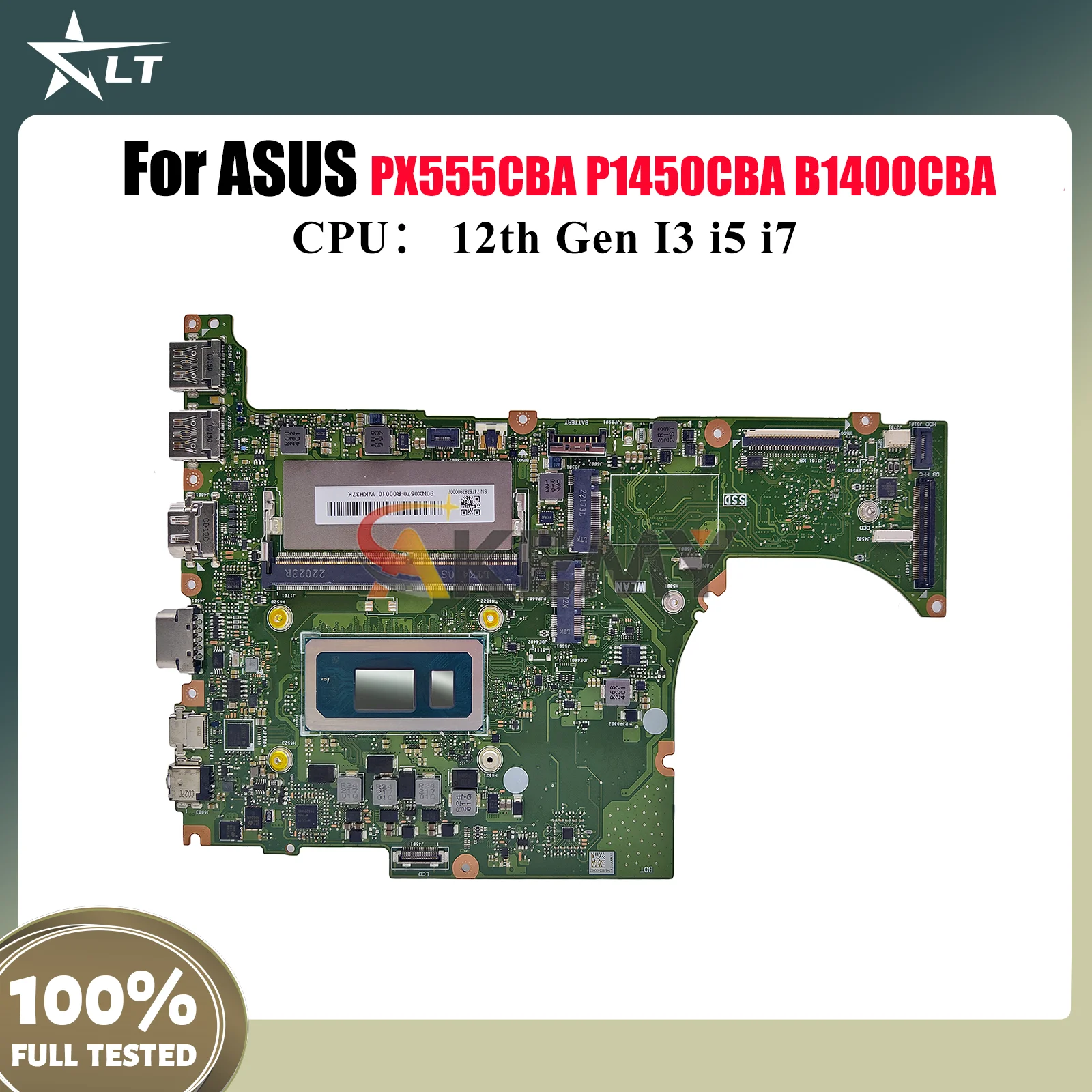 

B1400CBA Материнская плата для ноутбука ASUS ExpertBook B1400CB P1450CBA B1400CCBA PX555CBA Материнская плата для ноутбука с 12-го поколения I3 i5 i7