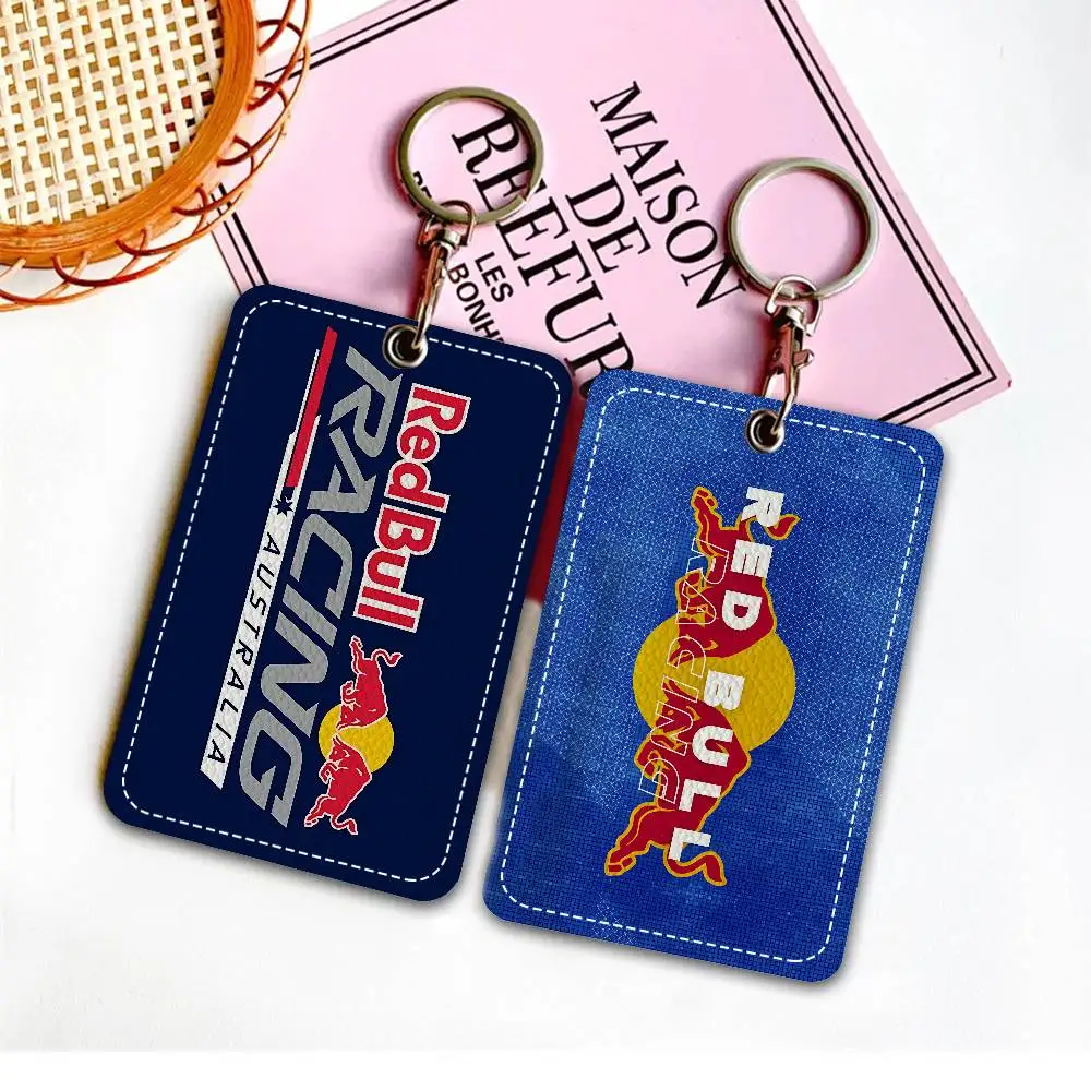 

Cool R-Red-B-Bulls Personalised Print Card Holder Suitable For Holder Girls Door Card Case Women Badge Holder Keychain