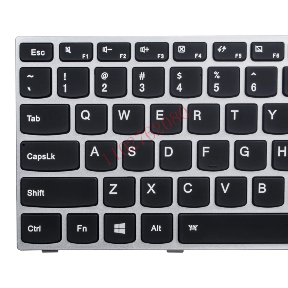 US Laptop Keyboard With Backlit For Lenovo G40 g40-30 g40-45 G40-70 G40-75 G40-80 n40-70 n40-30 Flex2-14a silvery