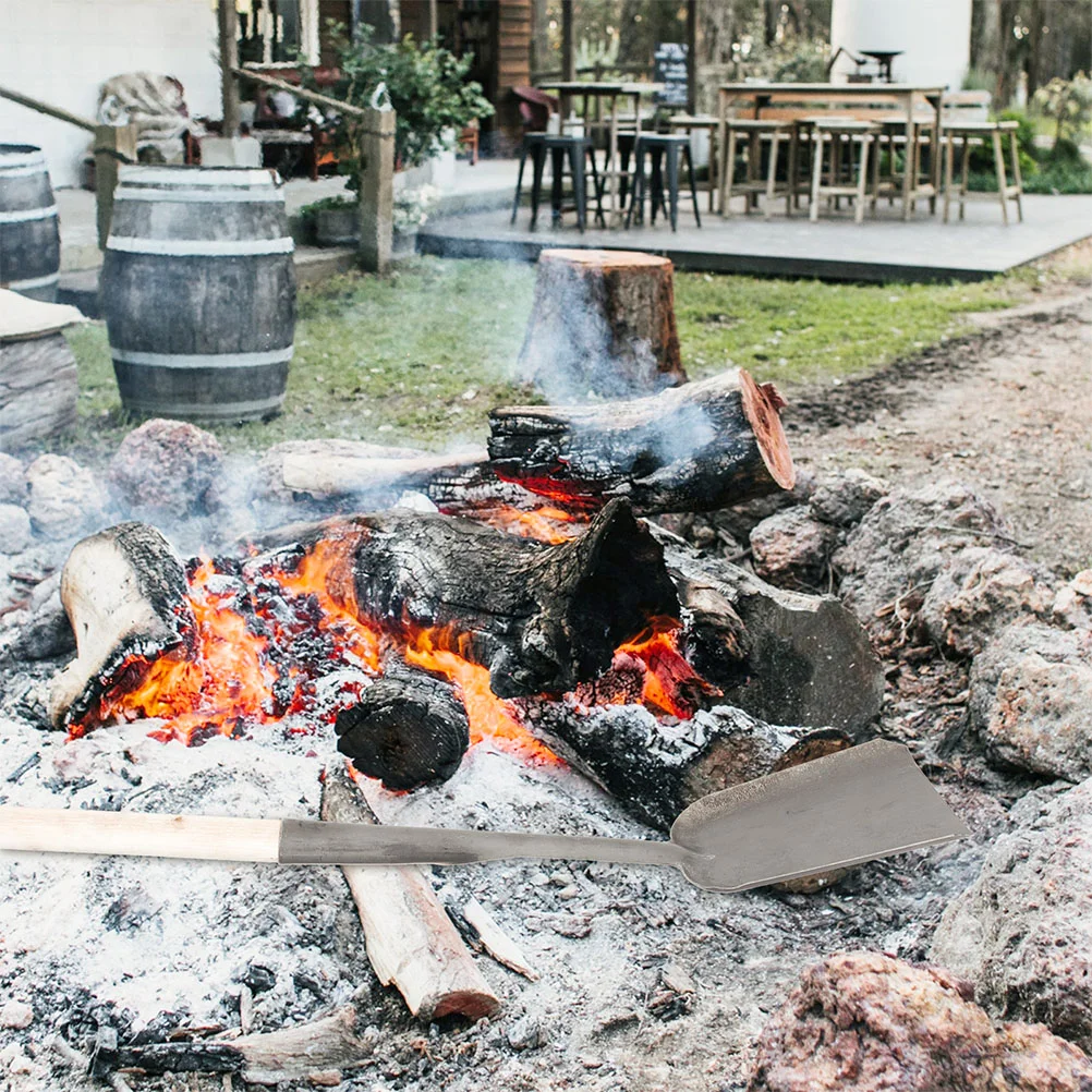 A fuligem cinza alça longa limpeza lareira colher multi-funcional fogão carvão cozinha jardim pia limpador