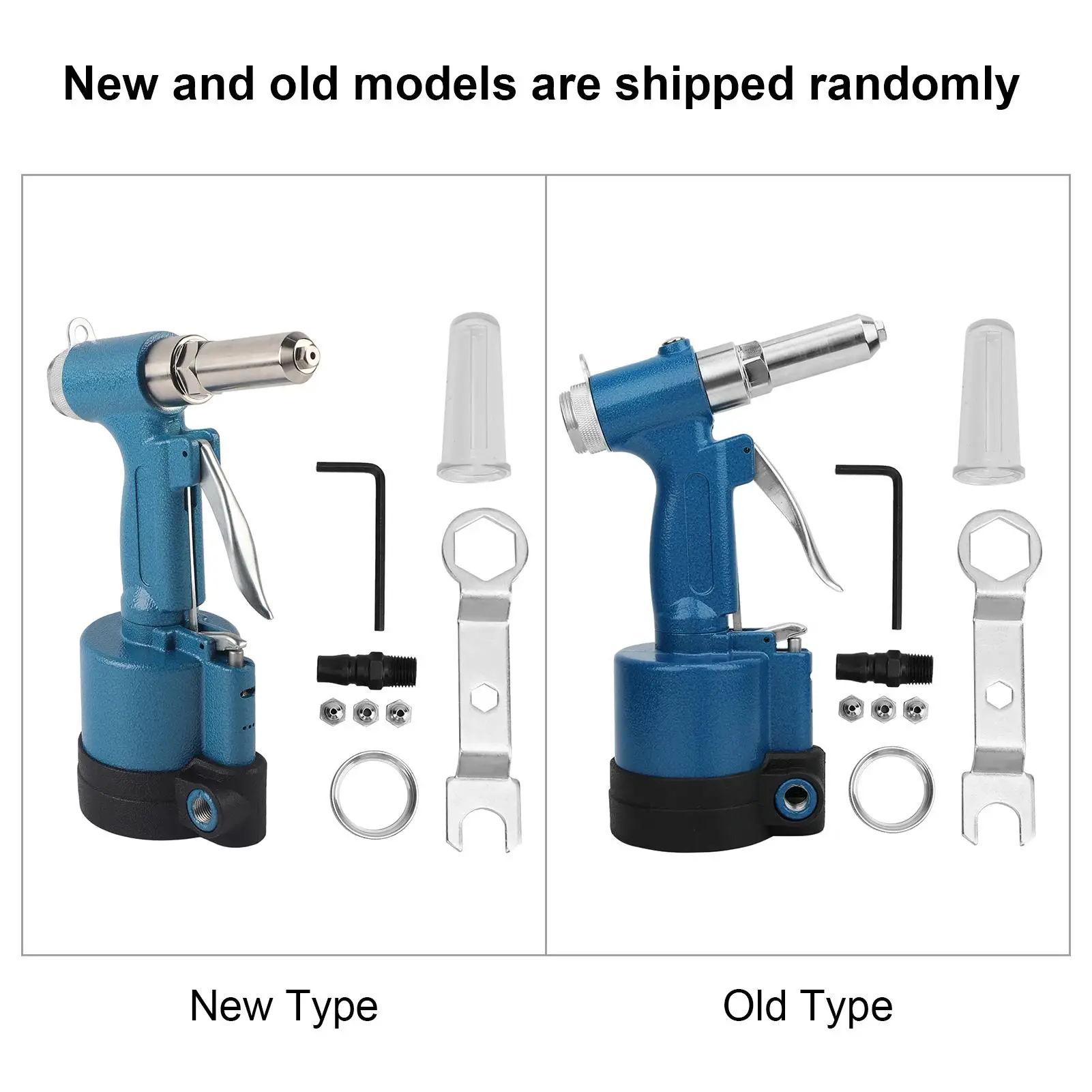 Pneumatic Rivet Tool Heavy Duty Blind Riveter for aluminum Iron Stainless Steel Fastening