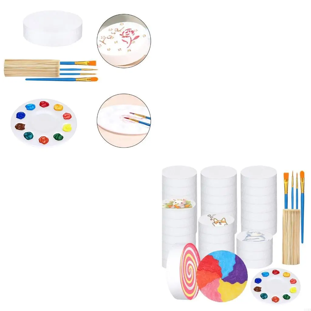   Painting Discs for Sparking Imagination Artistic Expression Skill Development