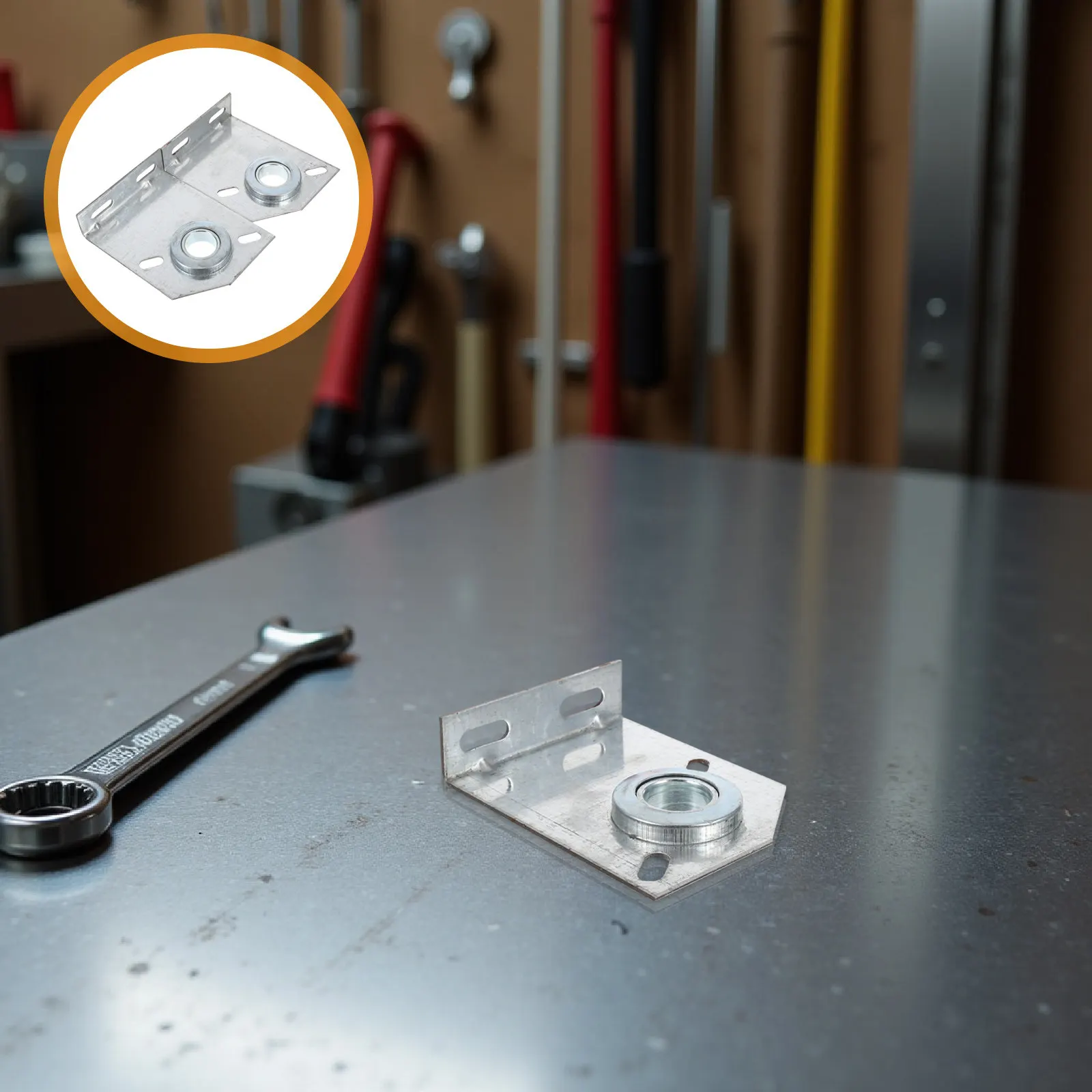 

Комплект из 2 кронштейнов для крепления подшипников гаражных ворот, пружинный анкер, фурнитура, внутренний диаметр 1 дюйм, безопасное и надежное использование