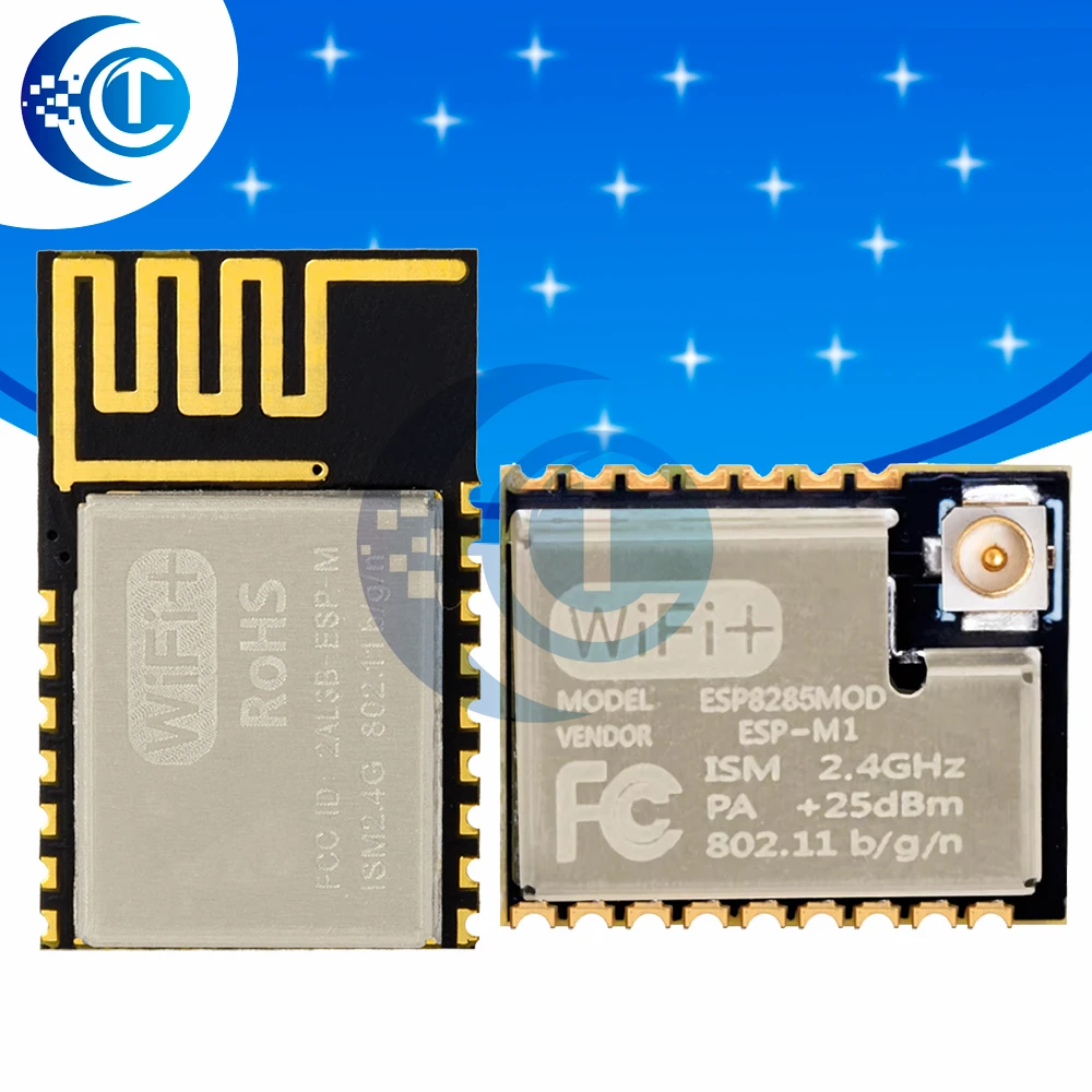 ESP-M1 WiFi Module (1PC): ESP8285/ESP8266 with 1M Flash – Serial Port & External Antenna Interface Included