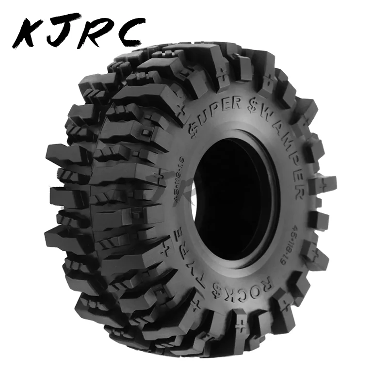 RC Car tire 4PCS 118*45mm 1.9 Inch Rubber Tire Wheel Tyre for 1/10 RC Crawler Car SCX10 TRX4 RC4WD D90 Redcat GEN8 YK4102 YK4103