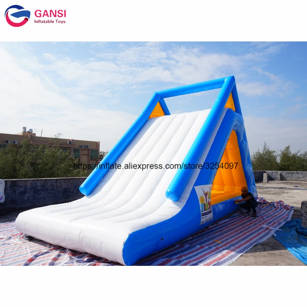 Inflatable Water Park Slide From China 7*4*4M High Quality Air Climbing Mountain With Slides Inflatable Water Sldie