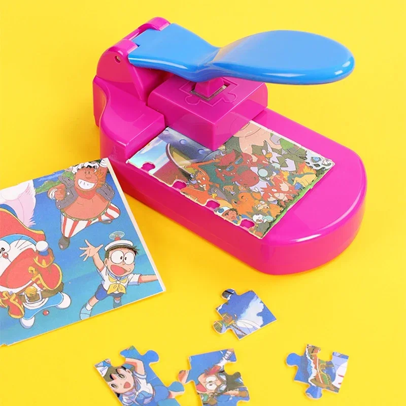 

Home DIY Puzzle Jigsaw Making Machine Portable Children’s Manual Jigsaw Painting Puzzle Toys Self-made Suits For Early Childhood