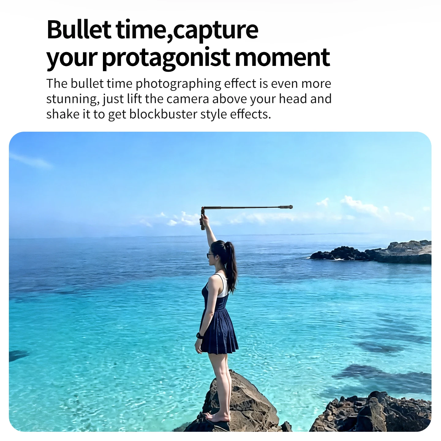 Aluminium-Kamerahalterung Schwenk- und Neigbar ARRI-Ausrüstung Verstellbarer Kugelkopf für DJI Action-Kamera Panorama-Selfie-Stick Stativ Einbeinstativ – Detail 3