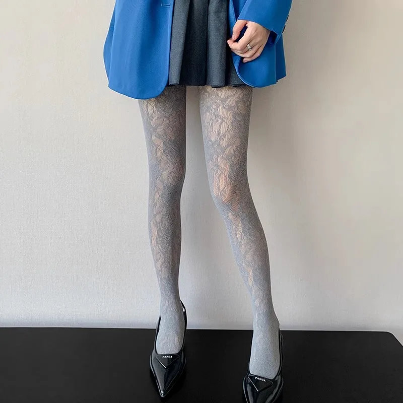 

Fishnet Y2k Tights Women's Lace See-Through Socks Stockings Thin Pink Hollow Retro Female Pantyhose Elastic Underwear Nightwear