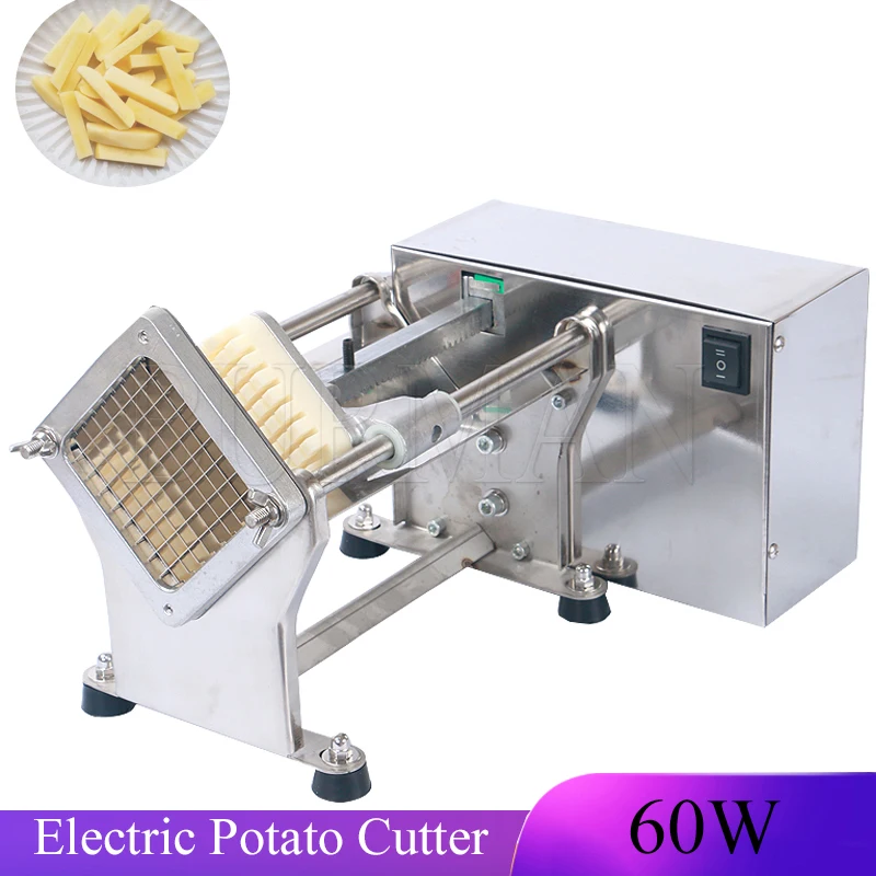 Electric Vegetable Cutter Horizonal  3 Blades 7/10/14MM Stainless Steel Food Processors For Home Appliances