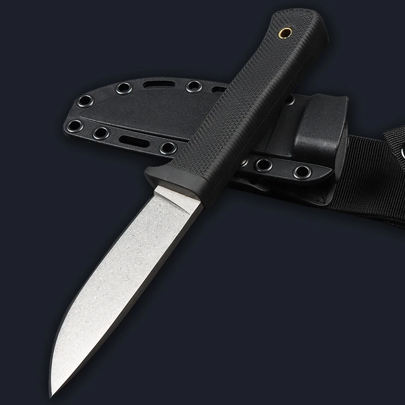 Hochwertiges Outdoor-Camping-Wandern-, Angeln- und Multifunktions-Rettungs- und Notfall-Überlebensmesser mit fester Klinge