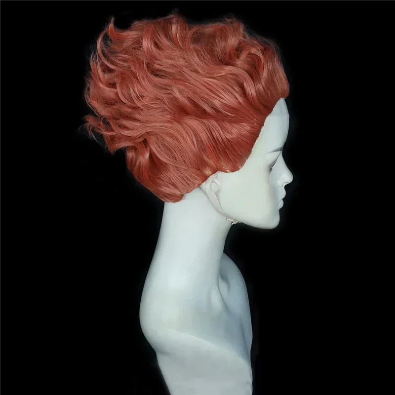 شعر مستعار كوسبلاي هيسوكا صياد أنيمي ، برتقالي داكن قصير وأحمر ، مقاوم للحرارة ، صناعي ، شعر حفلة الهالوين ، قبعة ، لعب الأدوار