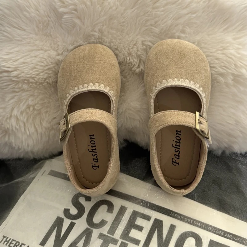 

Весенне-осенняя детская обувь на плоской подошве, неглубокая обувь принцессы с оборками для маленьких девочек, нескользящая детская обувь с мягкой петлей на крючках