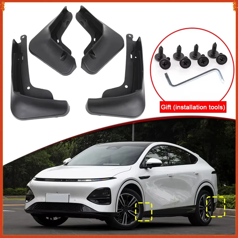 

Car Styling ABS Car Mud Flaps Splash Guard Mudguards MudFlaps Front Rear Fender Auto Accessories Fit For XPENG G6 2023 2024 2025