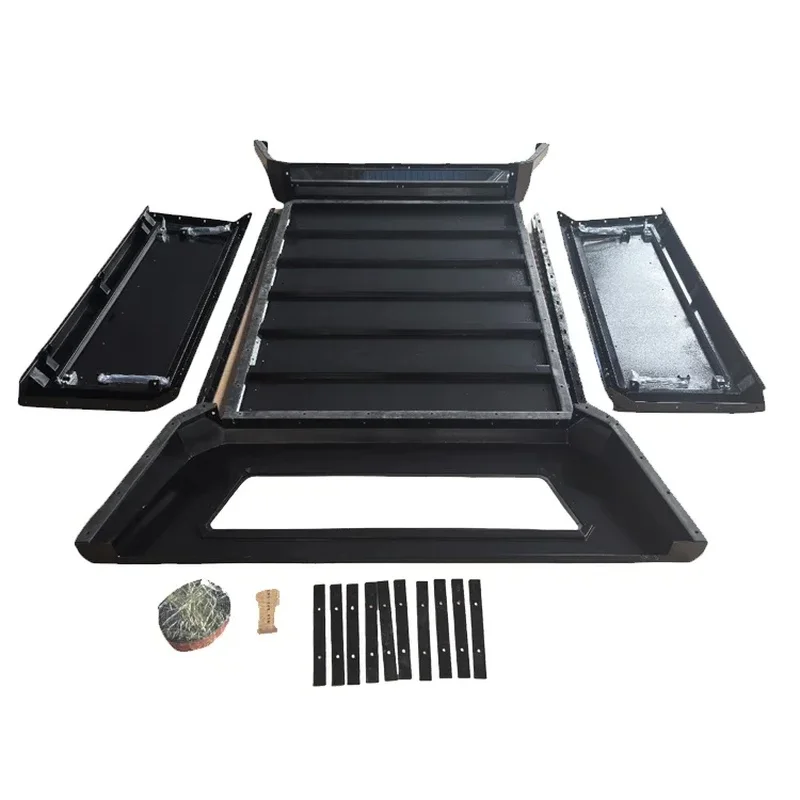 High Quality 4x4 Off Road Aluminum Alloy Split Hard Topper With Sliding Glass Waterproof Pickup Truck Bed Canopy Exterior Protec view 4