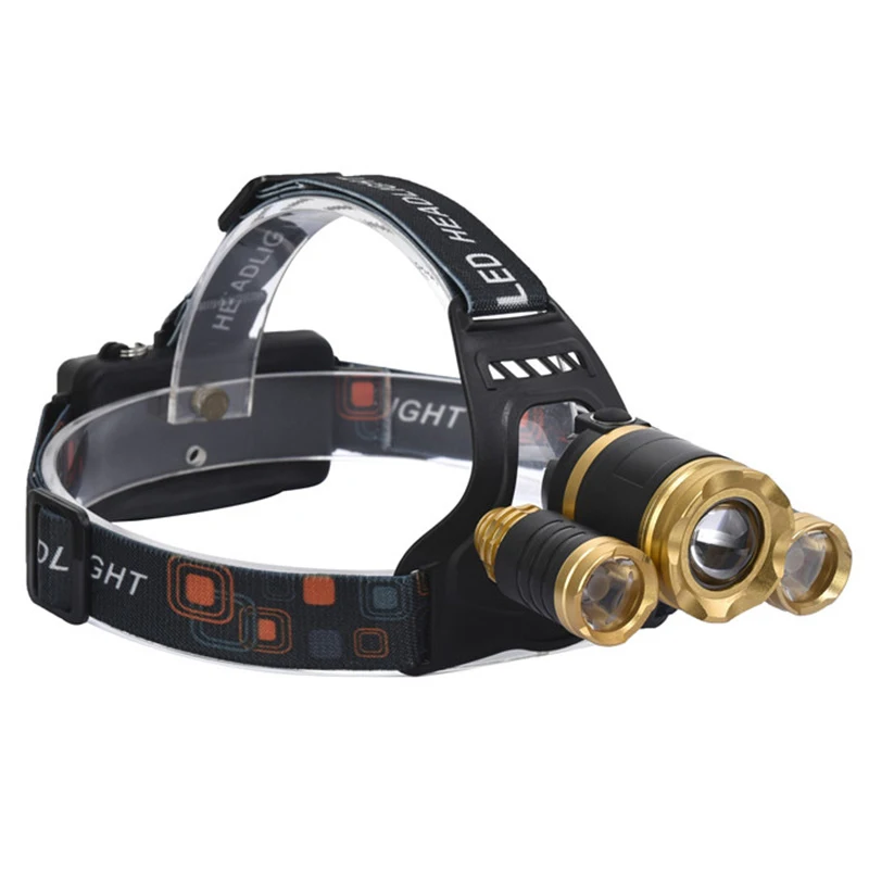 XM-L T6 Headlight USB Rechargeable Super bright led head lamp Personality Headlamp Bat shape Head Flashlight Light Torch