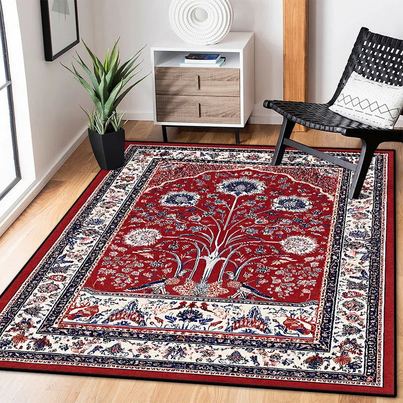 American Luxury Carpets Living Room Persia Decoration Bedroom Easy clean Bedside Large Area Rug Non-Slip Mat Washable Lounge Rug