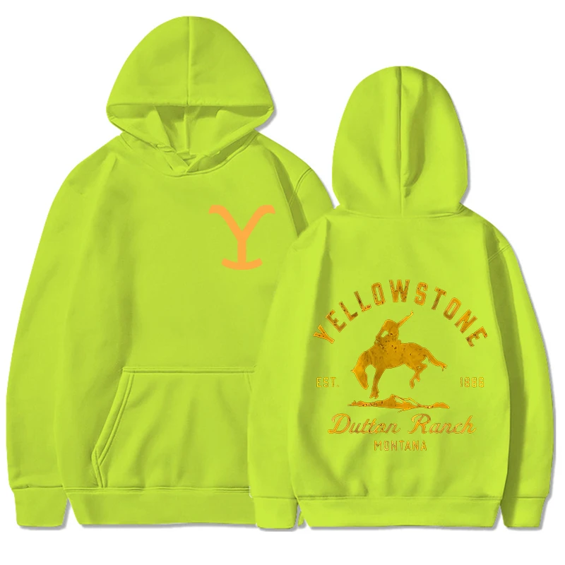 Hot New Yellowstone Dutton Printed Pullover Fashion Women Men Hoodies Long Sleeve Casual Hooded Sweatshirt