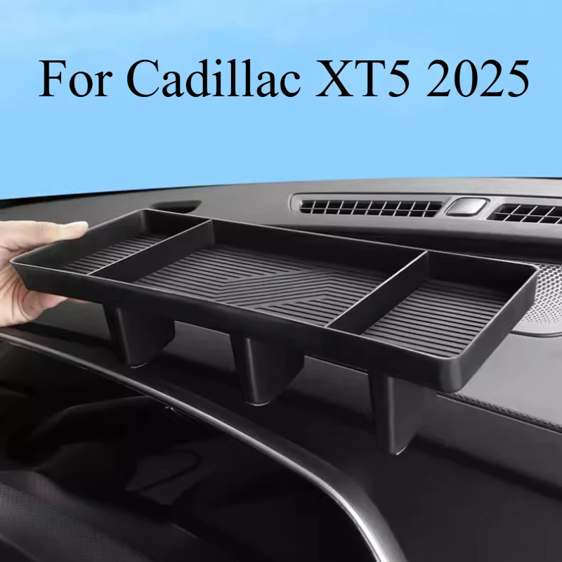 For Cadillac XT5 2025 Retrofit Screen Rear Storage Box Dashboard Storage Box Auto Supplies Automobiles Interior Accessories