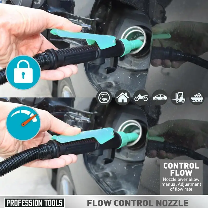 

Portable Power Battery Pump Portable Transfer Pump Siphon Battery Pump Car Accessories With Nozzle Long Hose Liquid Extractor