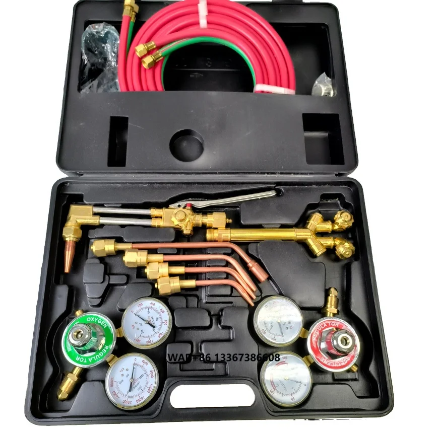 

High Quality Oxygen and Acetylene Cutting and Welding Kit Portable with Nozzles Cutting Torch Set