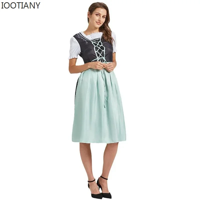 

New Sexy Oktoberfest Festival Dirndl Dress Womens Traditional German Bavarian Beer Girl Costume Cosplay Costume Party Dress